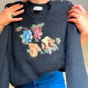 Vintage hand-knit sweater